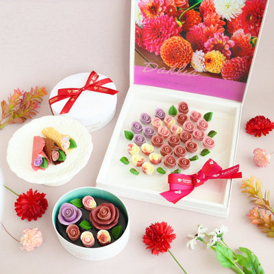 お花屋さんが作る、実りの秋を彩る「ダリア」カラーのチョコレートが8月30日(土)より限定発売
