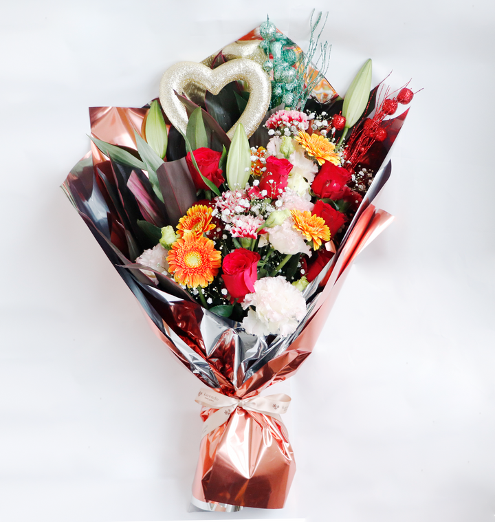 生花】完全おまかせ花束 L＜ピック付＞ – karendo online shop