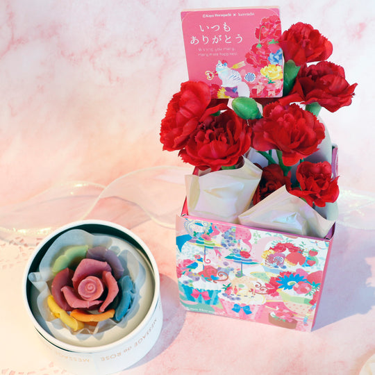 【5/3㈰～5/10㈰お届け】ペタルレインボー ＆カーネーションポットset