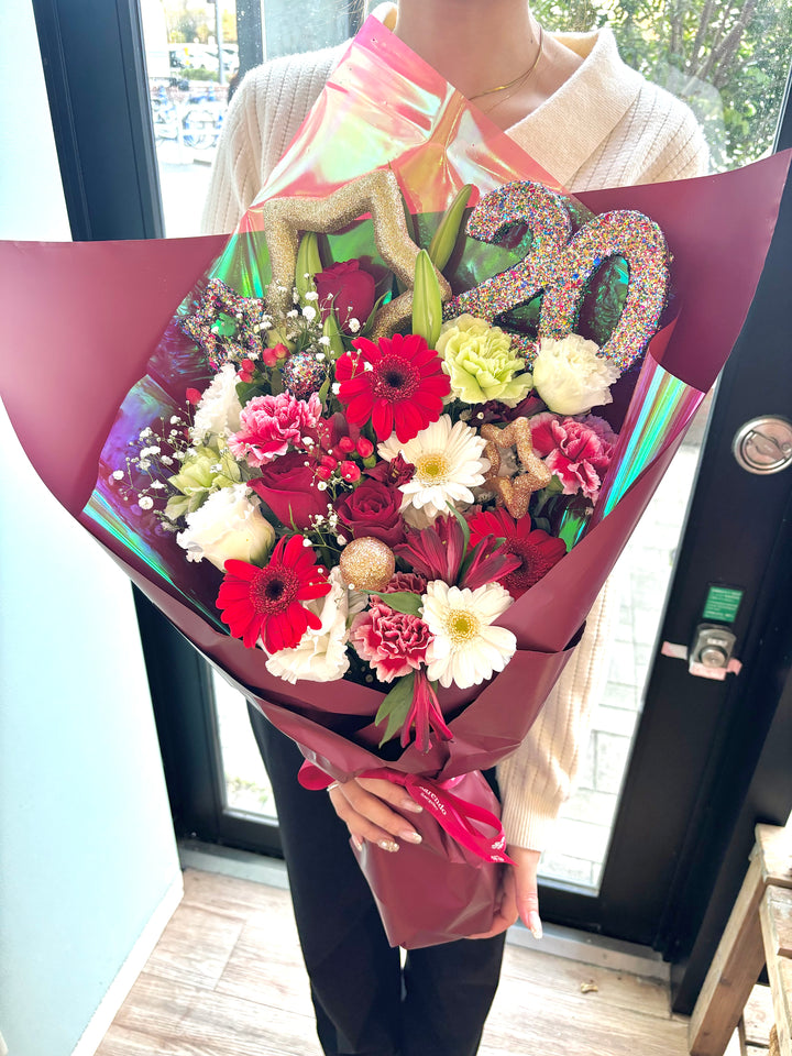 生花】男性用完全おまかせ花束 L＜ピック付＞ – karendo online shop