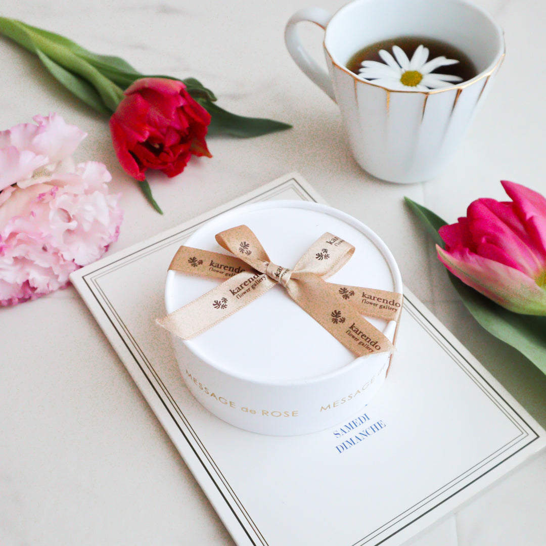 レインボーローズ＆チョコレートローズ＊オルゴールギフト＊星に願いを♪ レインボーローズ＆チョコレートローズ＊オルゴールギフト＊星に願いを