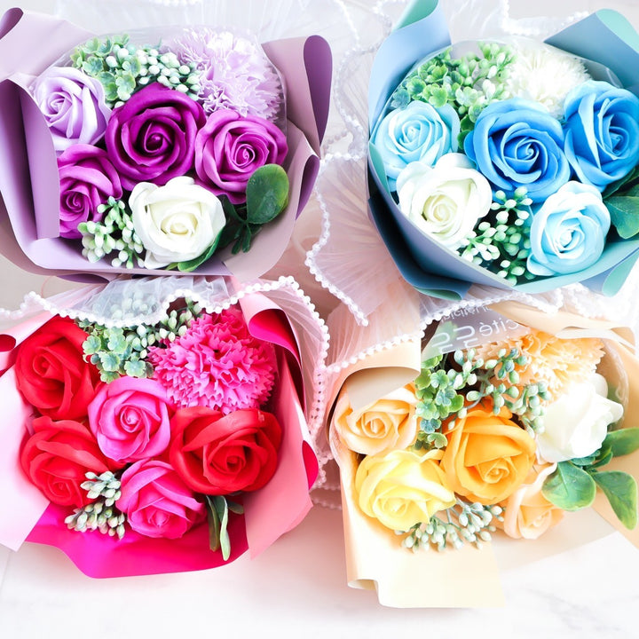 花かんむり♡リボン型ブーケ♡ブートニア♡花ピン♡パールライン