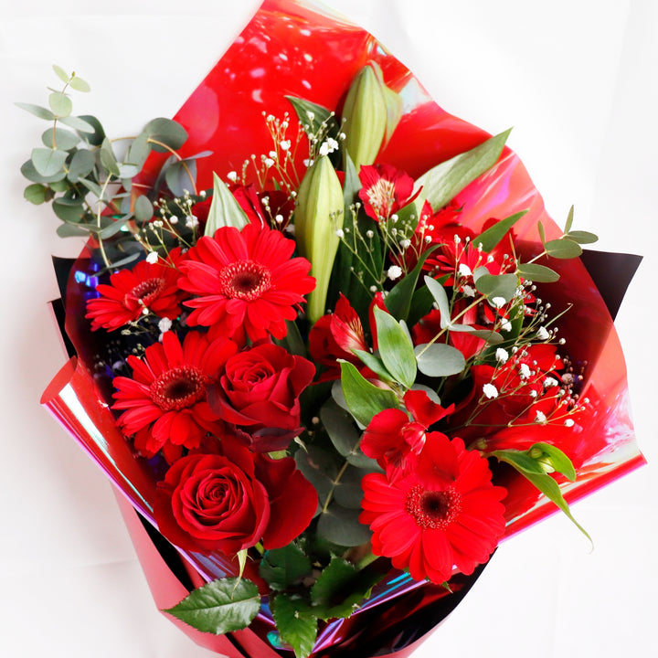 【クリスマス切り花＊ブーケ＊花束】南天＊松葉＊椿の蕾＊山茶花の蕾＊クチナシ＊他 アガベ arizona Ambition＋鉢2個 【クリスマス切り花＊ブーケ＊花束