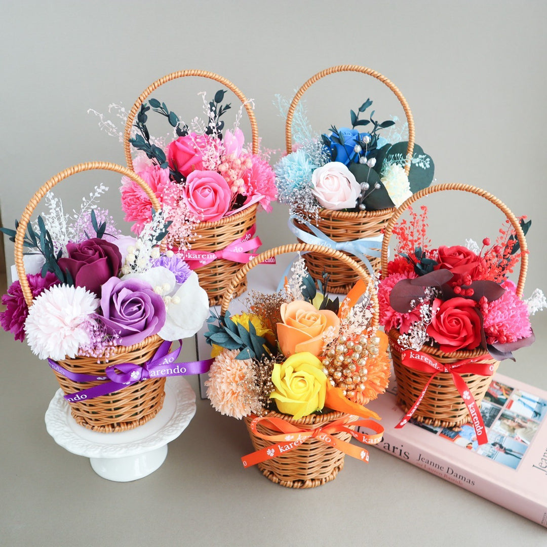 観賞用ソープフラワー:rafulu】タイムレスアレンジM（全5色