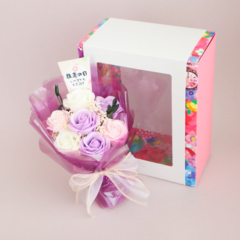 【敬老の日ピック付】karendo×ホラグチカヨコラボ限定デザインBOX付ソープフラワー