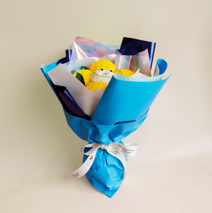 EC限定【生花】ポンポンハウオリブーケ – karendo online shop