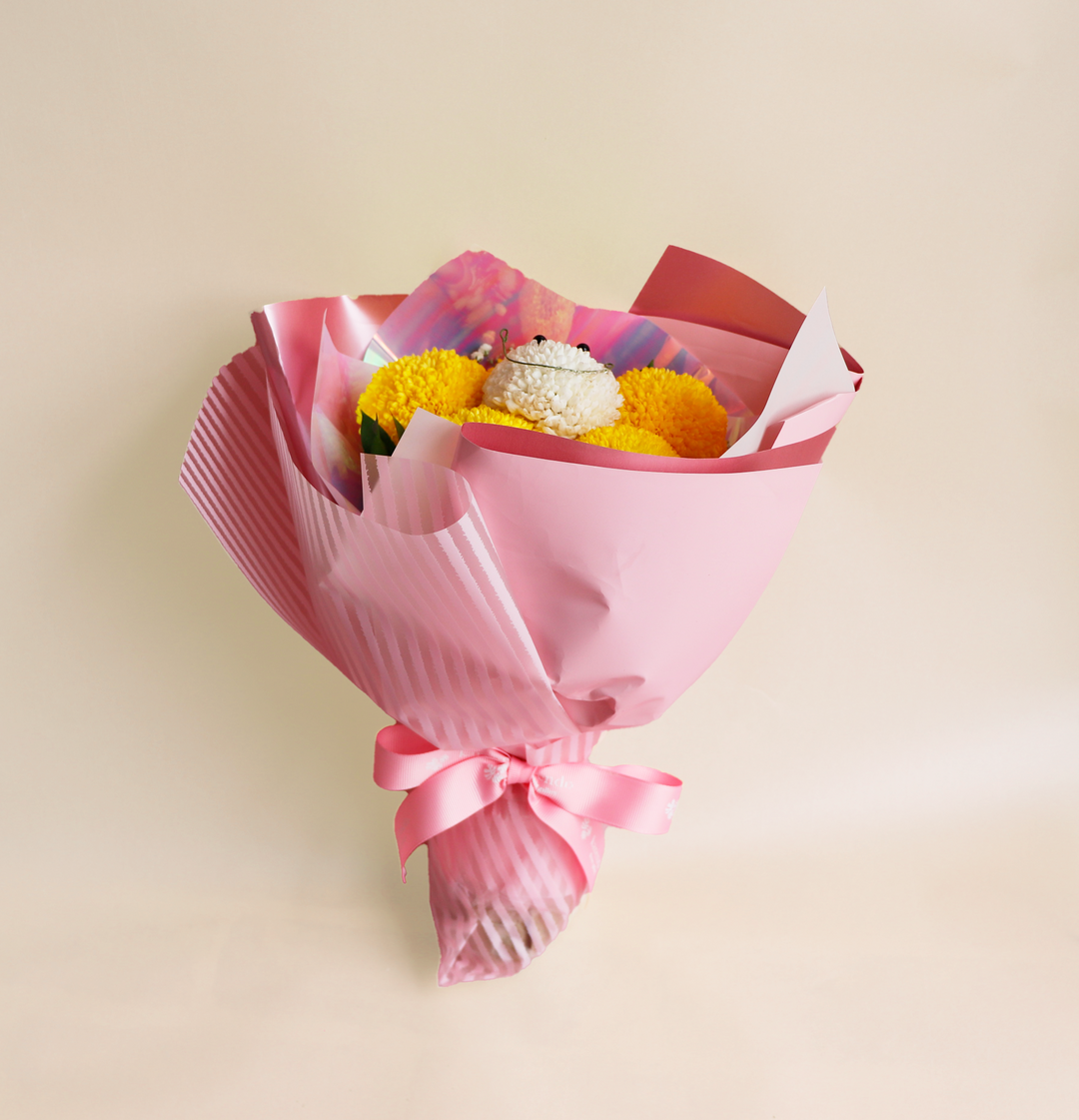 EC限定【生花】ポンポンハウオリブーケ – karendo online shop