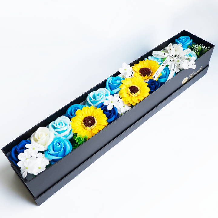 入浴用ソープフラワー：emi】ひまわりスマートボックス（全3色