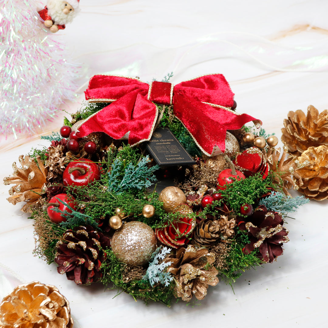 17.クリスマスリース クリスマスリース no.17 直径20cm プリザーブドフラワー MUM FLOWERS