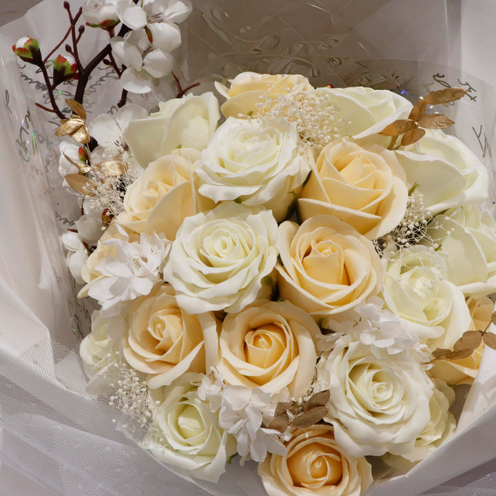 観賞用ソープフラワー:rafulu】20ローズブーケ（全3種） – karendo