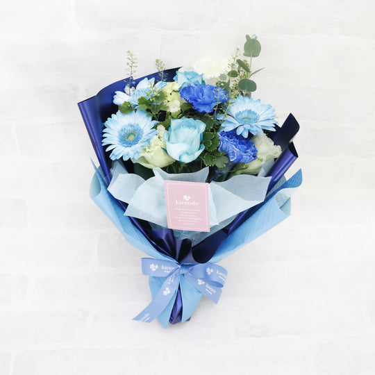 【生花】男性用完全おまかせ花束　S ＜ピック無し＞