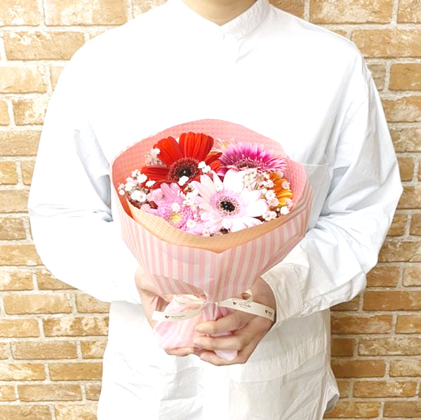 生花】ピンクガーベラブーケ – karendo online shop