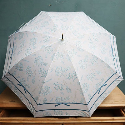 【最短9/21お届け～】【生花　かすみ草】Umbrella Bouquet｜かすみ草リボン柄