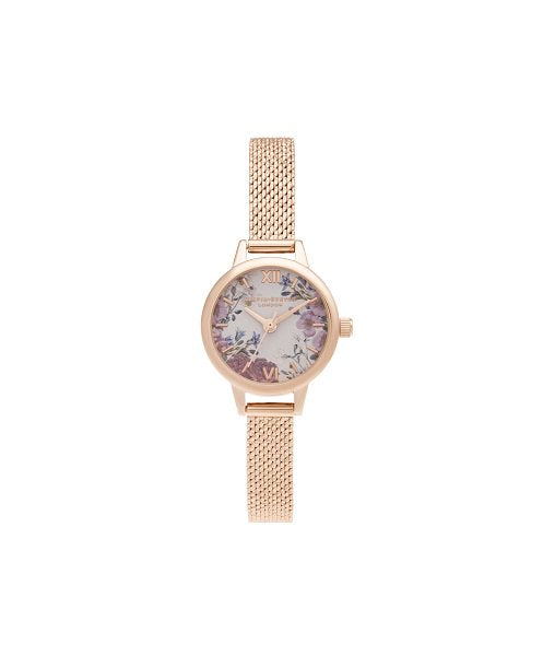 【OLIVIA BURTON】ブリティッシュブルームス - ミニ ローズゴールドブレスレット（OB16EG156）