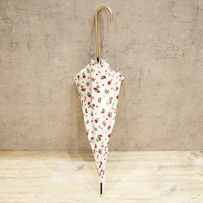 【最短9/21お届け～】【生花　かすみ草】Umbrella Bouquet｜プティローズ柄（アイボリー）