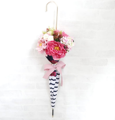 【アーティフィシャルフラワー】Umbrella Bouquet｜カラフルガーベラ柄